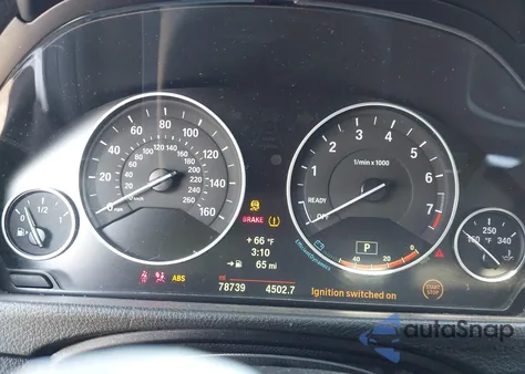 2014 BMW 320I из США, поврежденный, VIN WBA3B1G52ENS80641